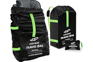 Staranry Sac de Transport pour Siège Auto pour Bébé, 85 × 45 × 45cm, Housse de Siège Auto étanche en Tissu Oxford 600D, Compatible avec Maxi-COSI, Nuna, Cybex, Sac de Poussette pour Voyages en Avion