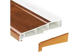 EUROCELL 150mm x 1m Golden Oak UPVC Plastic External Window Sill (with End Caps)