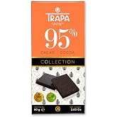 TRAPA COLLECTION | Dark Chocolate 95% Cocoa Tablet | Gluten Free | 80 g tablet