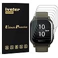 ivoler Pack de 6 Protection écran pour Garmin Venu SQ/Garmin Venu SQ Music Edition, Couverture Complète [Liquide Installation