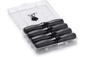 Weber Maiskornhalter Set (4 Stück) inkl. Kasten zum Aufbewahren, Halter-Nylongriffe mit Daumenfurchen für sicheres und komfortables Handhaben - Schwarz (6489)