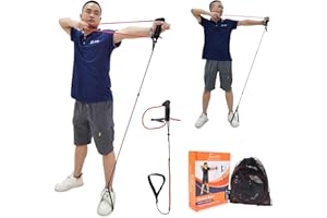 ELONG OUTDOOR Arco Entrenador de Arco Draw Entrenamiento Dispositivo de Fuerza Elástica Banda Exerciser para Arco Recurvado Disparo Compuesto Niños Adultos Principiantes Expertos