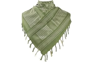 AIEOE Sciarpa Cotone Shemagh Kefiah Palestinese Originale Bandana Militare Araba Deserto Unisex Scialli