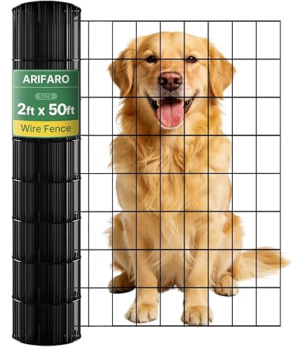 ARIFARO Robuuste metalen paal 91 cm, verpakking van 10, stalen palen voor draadhek ARIFARO Robuuste metalen paal 91 cm, verpakking van 10, stalen palen voor draadhek