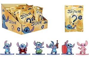 Jada Toys Disney Stitch Figur (1x Mystery Figure im Blind Pack) - 1 Überraschungs-Sammelfigur aus 6 Lilo & Stitch Figuren, Nano-Metallfigur für Fans und Kinder ab 8 Jahre, 4 cm, Welle 3