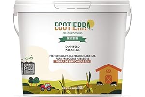 ECO Tierra de Diatomeas® Molida 1kg – Complemento Mineral a Base de Tierra de Diatomeas, Sin Calcinar, para Alimentación Animal - Seguridad, Calidad y Compromiso Desde 2015