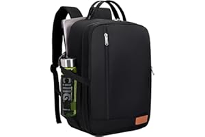 VMIKIV Ryanair Hand Luggage 40 x 20 x 25 Backpack, Travel Backpack, Small Hand Luggage Bag, Aeroplane, Carry On Luggage Travel Bag with Separate Compartment, Travel Backpack for Wet Towels, black,