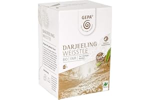 Gepa Bio Darjeeling Weißtee - 100 Teebeutel - 5 Pack ( 20 x 2g pro Pack)