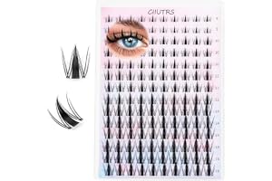 KLVGTIFS Individuella lösögonfransar, Mix DIY Naturliga lösögonfransar Cluster Lashes Kit, Spiky Manga Kit Lashes hår-för-hår, Återanvändbara gör-det-själv ögonfransförlängning hemma