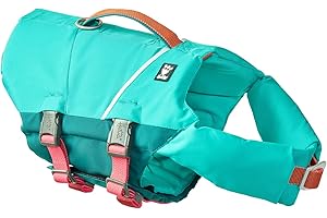 Hurtta Life Savior ECO Hundeschwimmweste maximale Sicherheit im und am Wasser beim Schwimmen, SUP, Kayak & Bootsausflügen (Peacock, 20-30 kg)