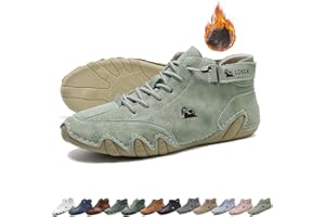 LOVEWLVNCL Bottes hautes italiennes en cuir souple faites à la main avec Velcro, chaussures Beck for hommes bottes hautes imperméables antidérapantes légères et respirantes baskets décontractées for la randonnée