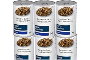 AETN Creations Prescription Diet Z/D Skin Food Sensitivities Wet Dog 6x370g Tins plus AETN Jerky Treat for Adult Dogs with Food Allergies