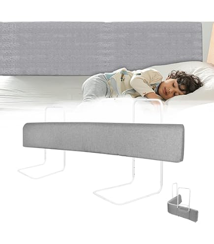 roba Bedhekje 'Klipp-Klap', inklapbaar, voor baby's en kinderen, valbescherming 100 cm, grijs