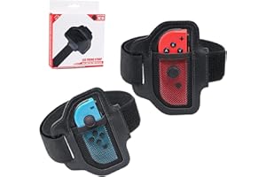 RUNEAY Confezione da 2 cinghie per gambe compatibili con Nintendo Switch Sports Soccer/Ring Fit Adventure, regolabili e traspiranti, compatibili con Switch OLED/Switch, per adulti