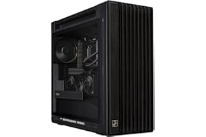 ASUS ProArt PA602 Wood Edition Paneau en Verre trempé – Boîtier PC E-ATX (Support de radiateur de 420 mm, Un Ventilateur système préinstallé de 140 mm + 2 x 200 mm, Montage sans Outil, USB 20 Gbit/s)