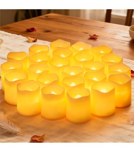DRomance Candeline Led A Forma Di Fantasma Per Halloween - Confezione Da 2, In Vera Cera Con Telecomando E Timer