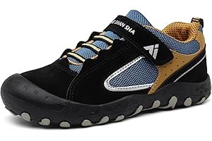 Mishansha Jungen Mädchen Wanderschuhe rutschfest Walkingschuhe Weich Flexibel Stabil Fitnessschuhe Freizeitschuhe für Kinder Sport Schuhe Gr.24-38