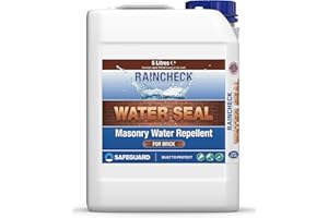 SAFEGUARD Raincheck Water Seal 5 Litre - Breathable, Colourless Waterproofer for Brick, Stone, Mortar & Concrete