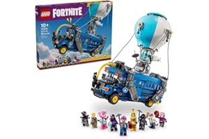 LEGO Fortnite Bus Bojowy, pomysł na prezent świąteczny dla gracza, kolekcjonerska zabawka dla 10-latka do zbudowania z 9 minifigurkami, zestaw z pojazdem dla chłopca i dziewczynki 77073