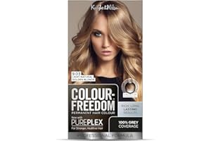 Colour Freedom Light Golden Blonde Permanent Hair Colour. Formulated with PurePlex to Protect, Restore and Nourish. 100% Grey Coverage. 9.03 Light Golden Blonde. By Knight & Wilson