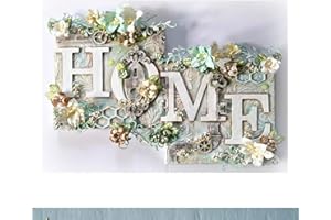 DCIDBEI DIY 5D Pintura Diamantes Letra HOME Diamond Painting Puzzles Diamantes Punto de Cruz kit Completo Artesanía Lienzo Kit Pared Manualidades Adultos Decoracion Salón 40X30CM
