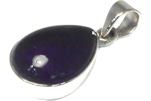 ART GECKO AMETHYST Sterling Silver 925 Gemstone Pendant - (AMPT0406171)