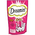DREAMIES - Tempting Cat Treats - 8 x 60 g - Beef - Multipack Biscuits - 8 Pouches