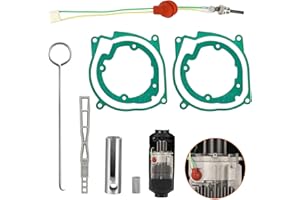 GEARLEADER Glow Plug Repair Kit, 12V 24V 5KW 8KW Parking Diesel Heater Glow Ignition Plug Kit with Filter, Car Ceramic Heater Repair Parts Fit, Diesel Heater Accessories