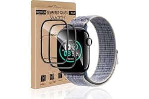 REROXE 2 Stück Schutzfolie für Panzerglas für Apple Watch Series 10 42mm, 3D Vollabdeckung Blasenfrei Kratzschutz Apple Watch 10 42mm Schutzglas, Ultra-HD Anti-Schmutz Apple Watch 10 42mm Glasfolie