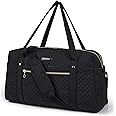 BAGSMART Travel Duffle Bag 37L Weekender Overnight Bag with Wet Pocket for Women, Large Carry On Bag with Laptop Compartment and Shoes Bag for Travel, Business Trips, Sports(Black)