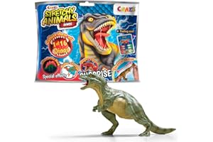 CRAZE STRETCHY ANIMALS Dinos – super rozciągliwe figurki dinozaura, zabawka do kolekcjonowania z elastyczną skórą i specjalnym wypełnieniem
