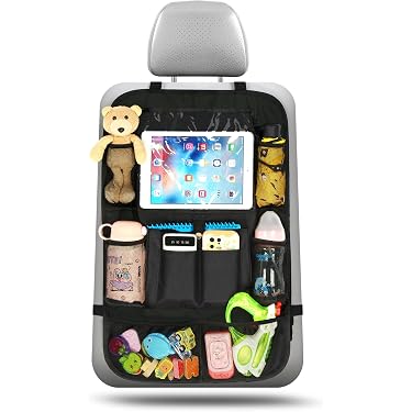 Rückenlehnen-Schutz Für Autositz Mit Stauraum – Kickmatte Für Kinder, Blau, 76,2 X 45,7 Cm, 2 Stück