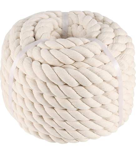 Corde, Corde En Nylon, Cordon Macramé Beige 4 Mm/5 Mm/6 Mm, Corde Macramé Torsadée 100 % Coton Naturel, Cordon En Coton, Cordon à Tricoter Pour Tentures Murales, Décoration De Suspension De Plantes