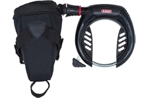 ABUS candado de cuadro PRO SHIELD PLUS 5950 NR - Juego de candado de bicicleta con cadena de candado 6KS/85 y bolsa de candado ST5950 - 8,5 mm - ABUS nivel de seguridad 9 - Negro