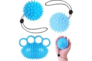 Hand Trainer, Finger Trainer, Suuwwn Stress Ball, Adult Grip Strength, Anti-Stress Ball, Grip Trainer, Massage Ball, Hand Strengthening, Finger Training, Relieves Stress