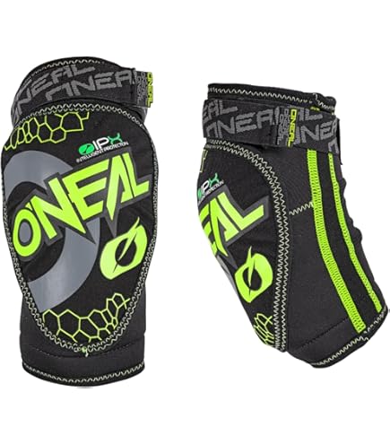 O'NEAL | Elleboogbeschermer | Motocross Enduro | Ergonomisch gevormd plastic onderdeel, EN 1621-1 Level 1, Harde Shell Elleboogbeschermer | Pro III Elleboogbeschermer | Volwassen | Zwart | Eén Maat