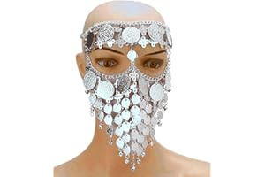 Astage Mujer Cosplay Máscara Moneda Halloween Fiesta Danza Del Vientre Accesorio