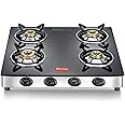 Prestige Marvel Plus Stainless Steel 4 Burner Glass Top, Gtm 04 Ss, Open