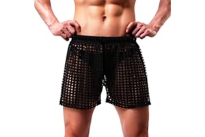 Casey Kevin Pantaloncini Uomo Sexy Trasparente Short, Intimo Uomo Sexy Mutande