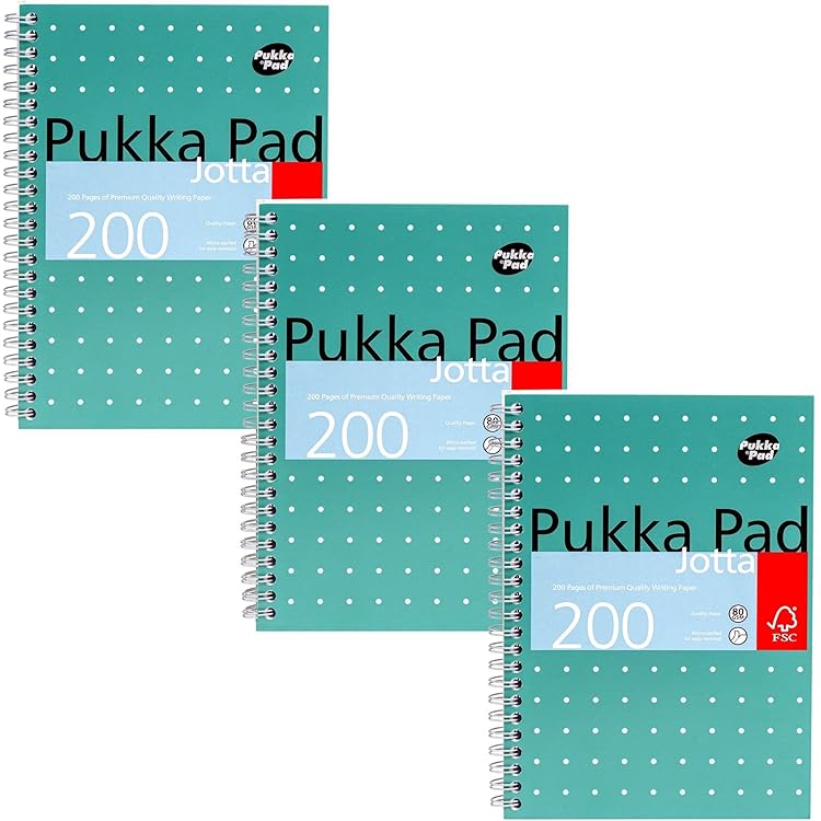 Pukka Pad Wirebound Notebook, A5, Ruled & Perforated, 160 Pages, Silver - View #10