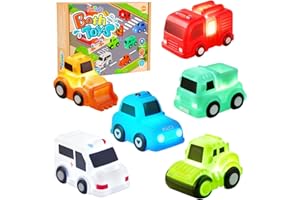 JoiTale Badewannenspielzeug, 6 Stück Autos Badespielzeug mit Licht, Ohne Löcher Badespielzeug Baby ab 1 2 3 Jahr, LED Badewannen Spielzeug Kinder, Leuchtet Wasserspielzeug Baby Sensorik Spielzeug