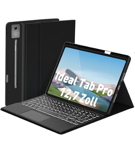 FOGARI Toetsenbord hoes voor Lenovo IdeaTab Pro 12,7 inch 2025, QWERTZ FOGARI Toetsenbord hoes voor Lenovo IdeaTab Pro 12,7 inch 2025, QWERTZ