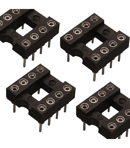 Lot De 30 Supports CI DIP 8 Broches 2.54mm - Connecteurs à Souder Pour Circuits Imprimés