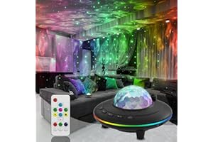 Mycket Galaxy Star Projector Starry Night Light, Light Projector with Nebula,Timer and Remote Control, Bedroom and Ceiling Projector, Gifts for Children and Adults（No Bluetooth Speaker）
