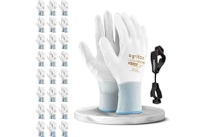 FUZZIO Ogrifox 24 pary rękawic roboczych z poliuretanu (PU) (rozmiar XL, 24 sztuki)