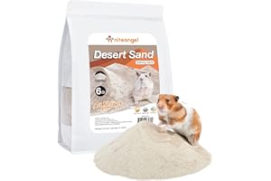 Niteangel Sabbia da Bagno nel Deserto per criceti, cincillà, gerbo, Topi, Degu o Altri Piccoli Animali Domestici (Sabbia del Deserto e Particelle di Zeolite, 2.72kg)