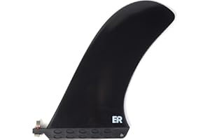 Eisbach Riders SUP Longboard Touring Single Finne US Box - Aleta central de remo con tornillo duro e inflable