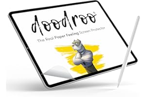 doodroo - Folia ochronna z prawdziwym efektem papieru i antyrefleksyjnym do Onyx Boox Tab Ultra - folia ochronna odtwarzająca naturalny sposób rysowania lub pisania z efektem papieru - 2 sztuki