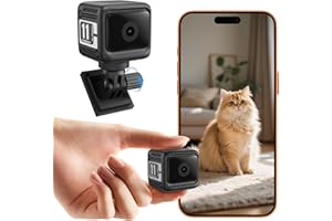 OHUHU 4k Mini Spy Camera HD Hidden Cameras with Audio,WiFi Mini Camera Wireless, 1600ma/8H Battery Life Cloud & SD Storage, Real-Time App Alerts, Night Vision & Motion Detection for Indoor, Home,Baby,Pets