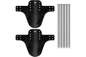 Floatdream 2 Pezzi Parafango MTB, Parafango Bici, Parafango per Mountain Bike, per Le Ruote Anteriori o Posteriori delle Biciclette(Nero)